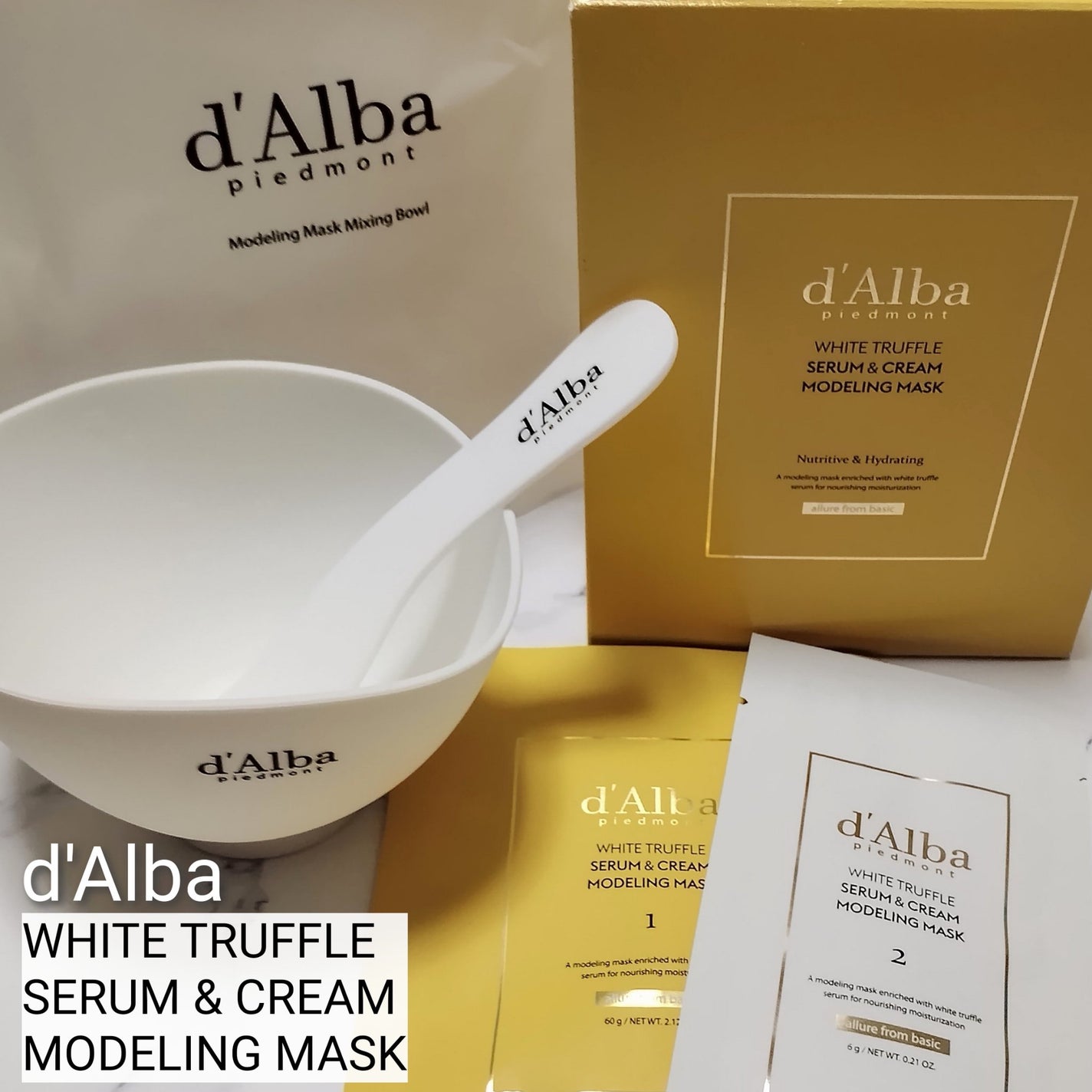 ホワイトトリュフセラムアンドクリームモデリングマスク/ダルバ/洗い流すパック・マスクを使ったクチコミ(1枚目)