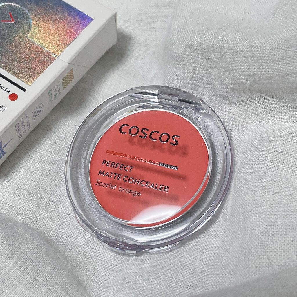 パーフェクトマットコンシーラー スカーレットオレンジ/COSCOS/クリームコンシーラーを使ったクチコミ（2枚目）