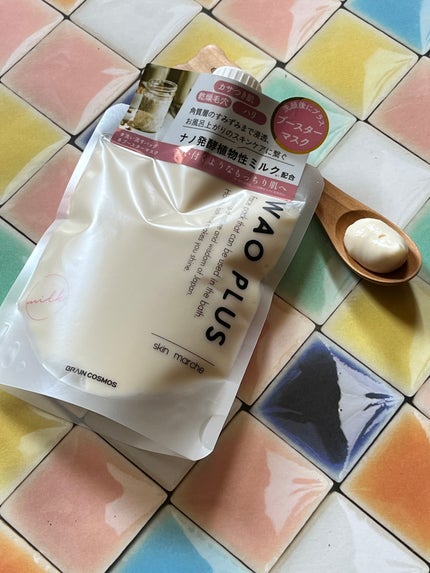 skinmarche WAOPLUS プラントベースミルクブースターマスク/ブレーンコスモス/洗い流すパック・マスクを使ったクチコミ(3枚目)