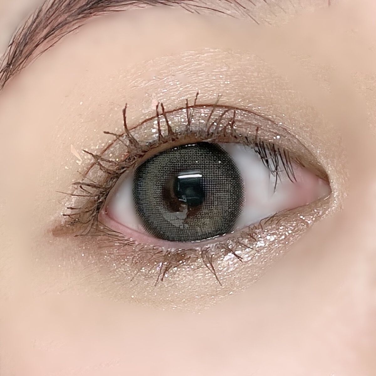 ミューテッド 01 グレー/OLOLA/カラーコンタクトレンズを使ったクチコミ（3枚目）