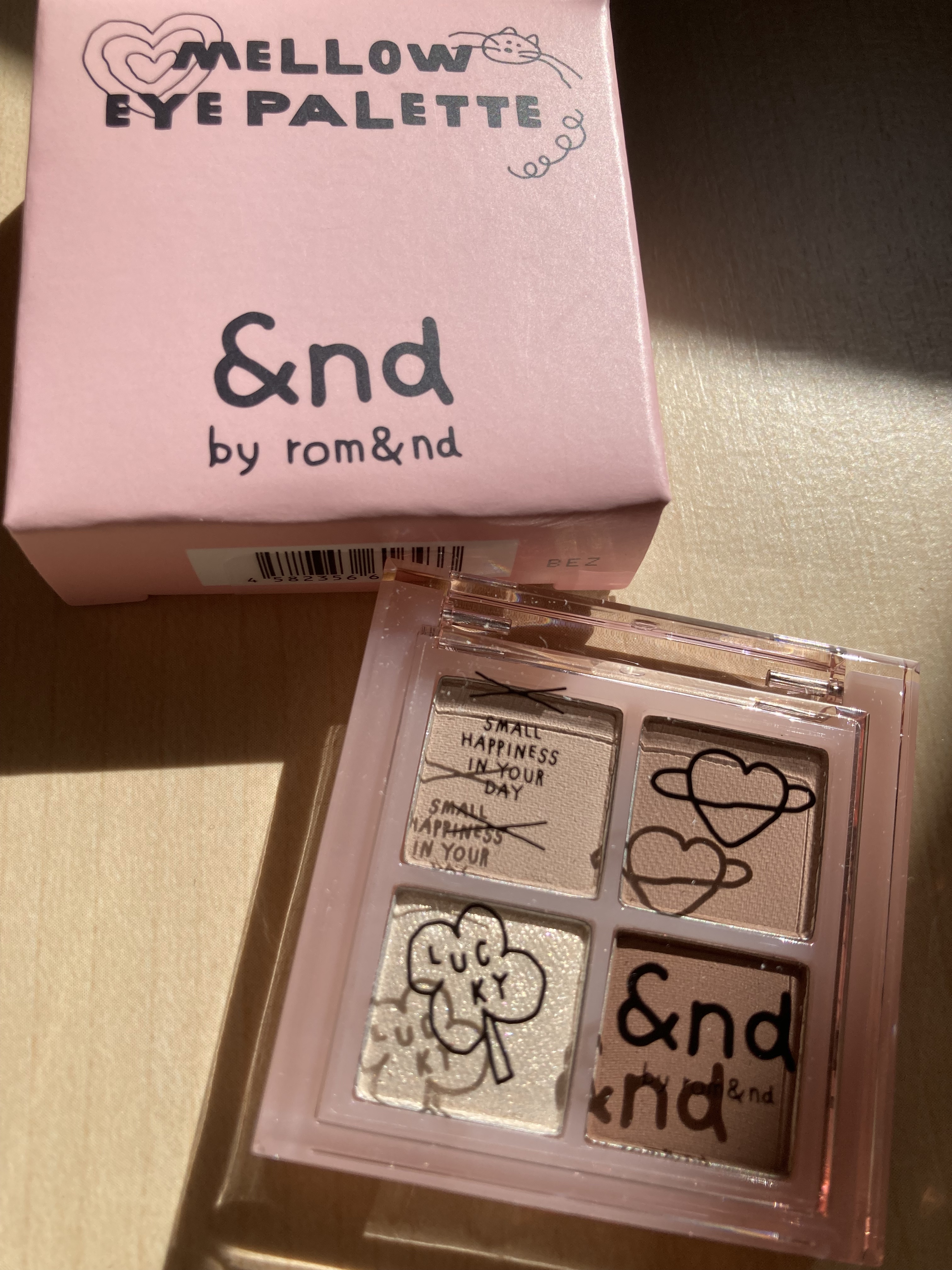 アンドバイロムアンド　メロウアイパレット INAP02 ブラウンスクエア/&nd by rom&nd/アイシャドウパレットを使ったクチコミ（1枚目）