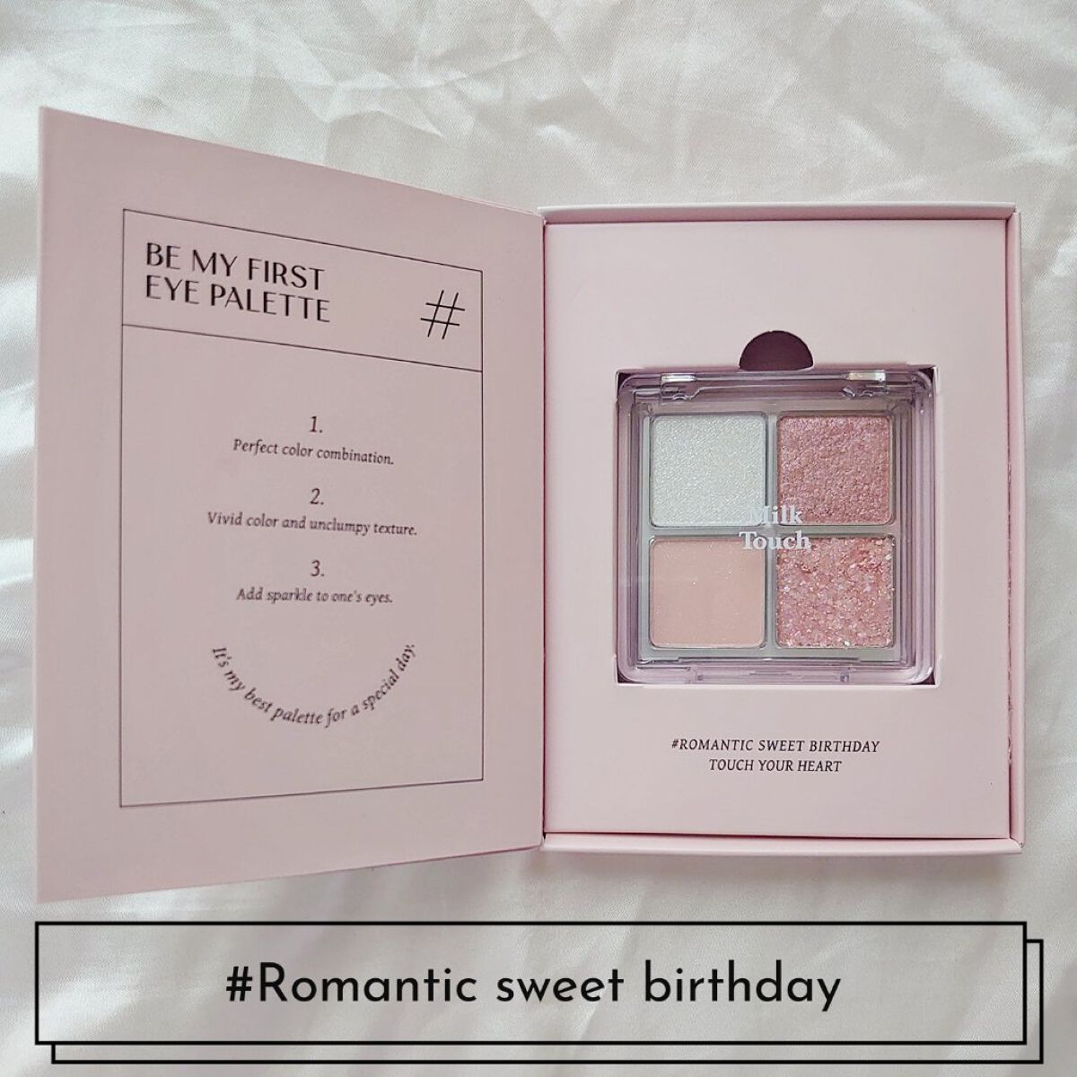 ビーマイファーストアイパレット パープルローズシャワー/Milk Touch/アイシャドウパレットを使ったクチコミ（2枚目）