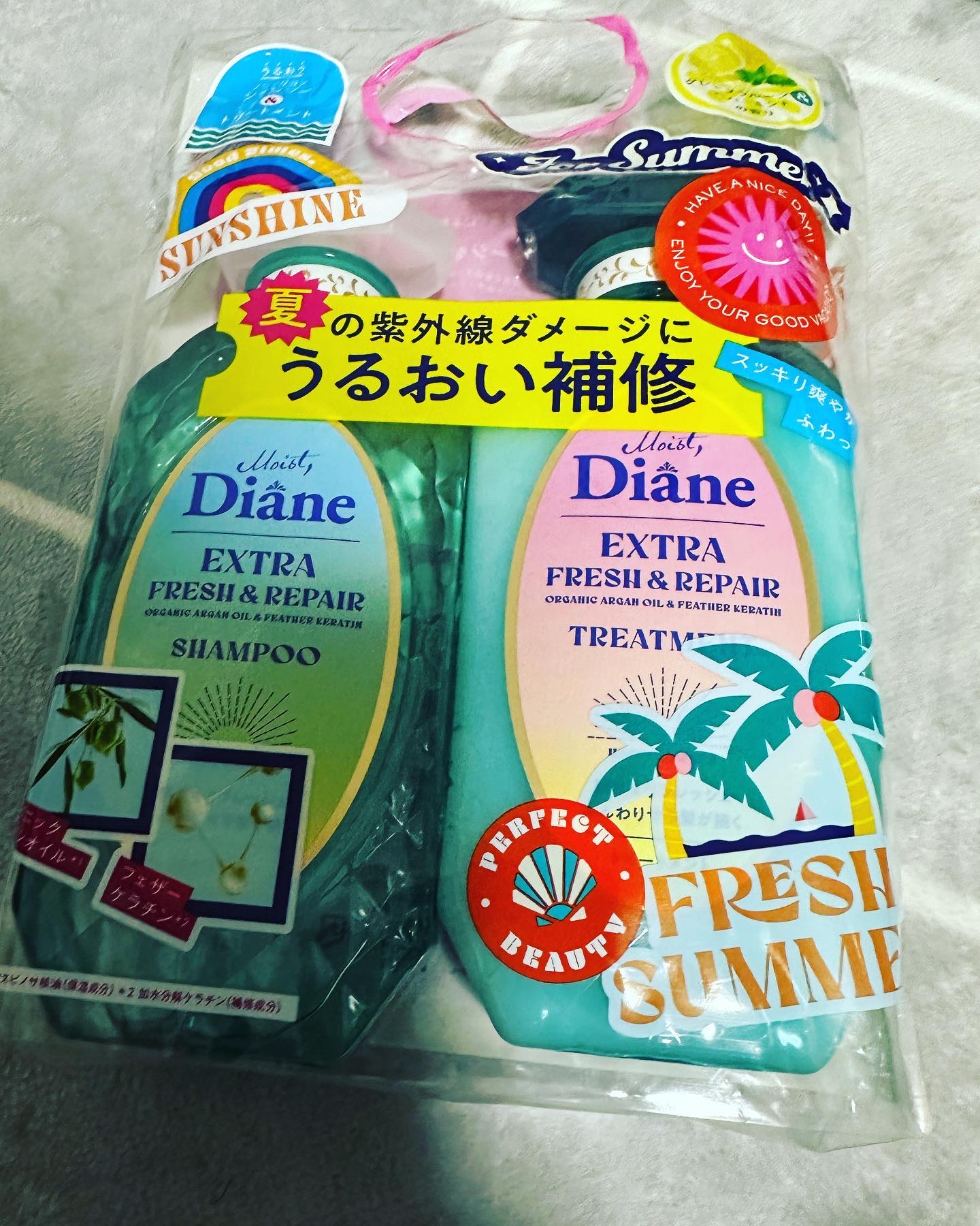 パーフェクトビューティ エクストラフレッシュ＆リペア シャンプー＆トリートメント/ダイアン/市販シャンプーを使ったクチコミ（1枚目）