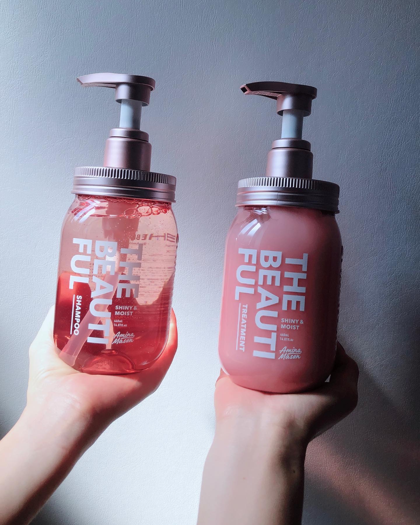 シャイニー＆モイスト シャンプー／ヘアトリートメント トリートメント本体440ml/アミノメイソン/市販シャンプーを使ったクチコミ（1枚目）