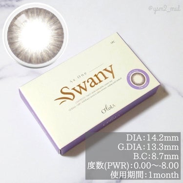 スワニーピュアチョコ(Swany Pure Choco)/OLOLA/カラーコンタクトレンズを使ったクチコミ（4枚目）
