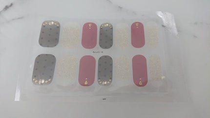 ネイルシール/Qoo10/ネイルシールを使ったクチコミ(1枚目)