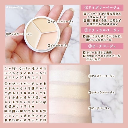 カバーアッププロコンシーラー/TFIT/パレットコンシーラーを使ったクチコミ(3枚目)