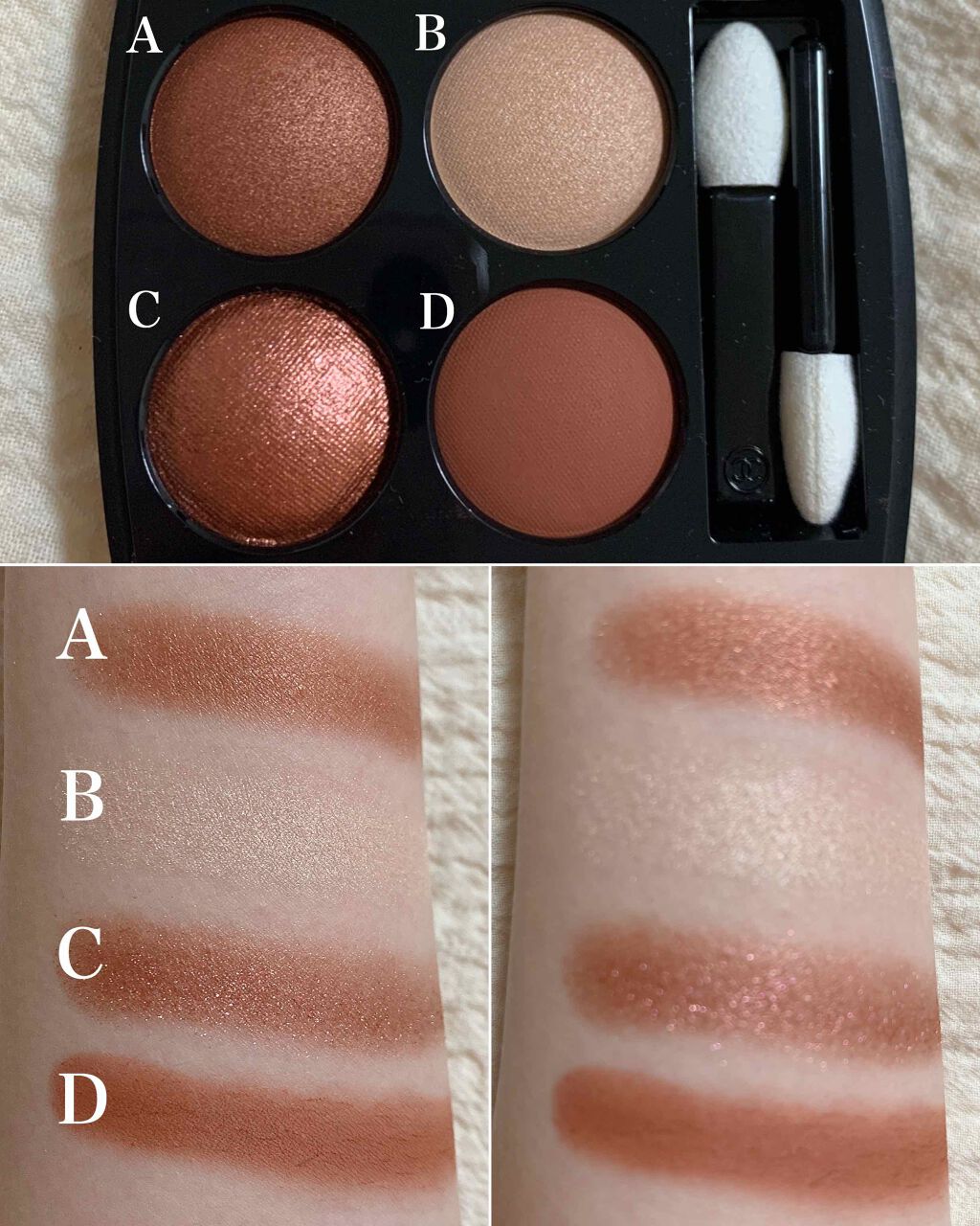 レ キャトル オンブル/CHANEL/アイシャドウパレットを使ったクチコミ(5枚目)