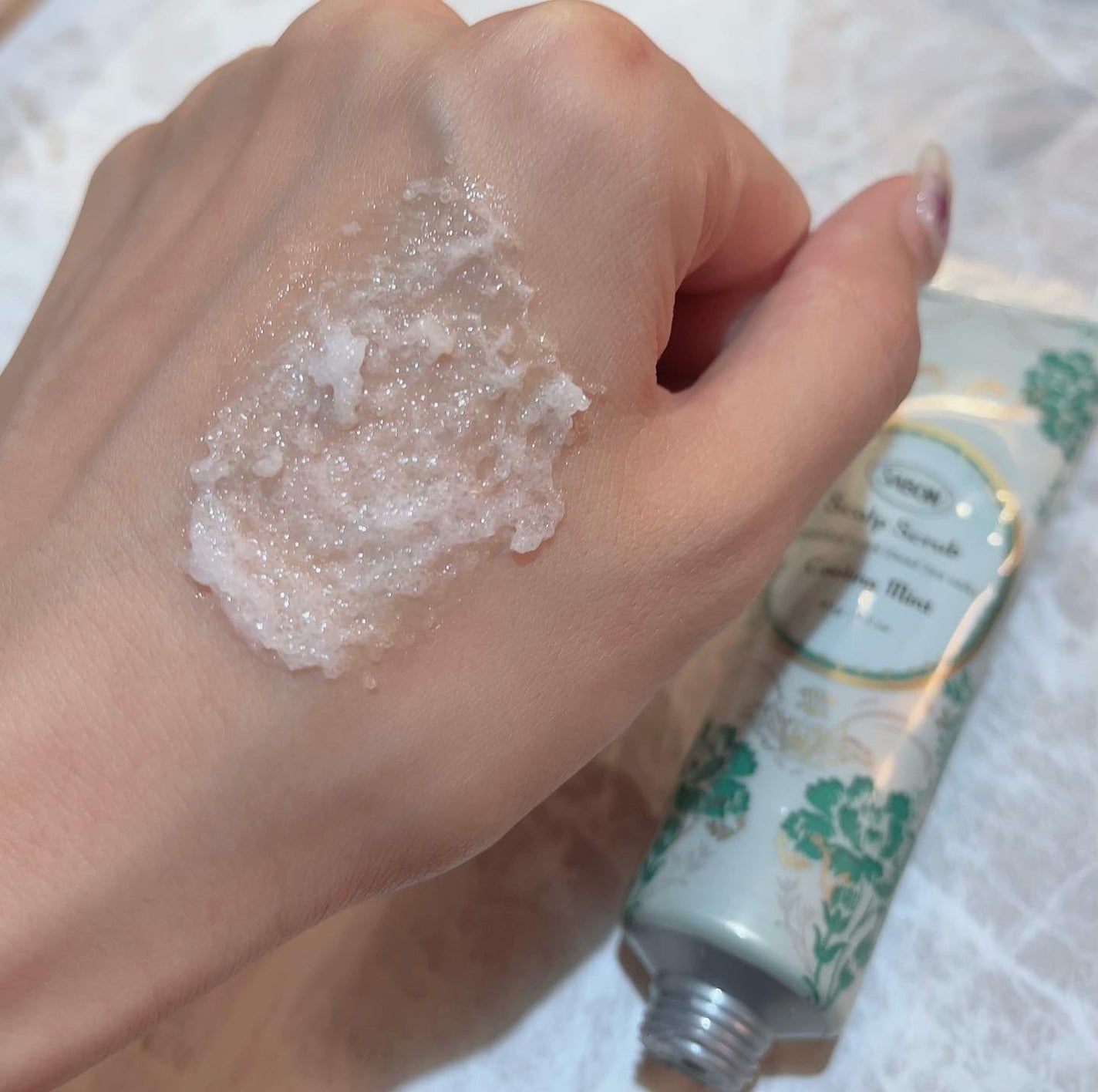 ヘッドスクラブ リフレッシング(ミント)/SABON/ヘッドスクラブを使ったクチコミ(3枚目)