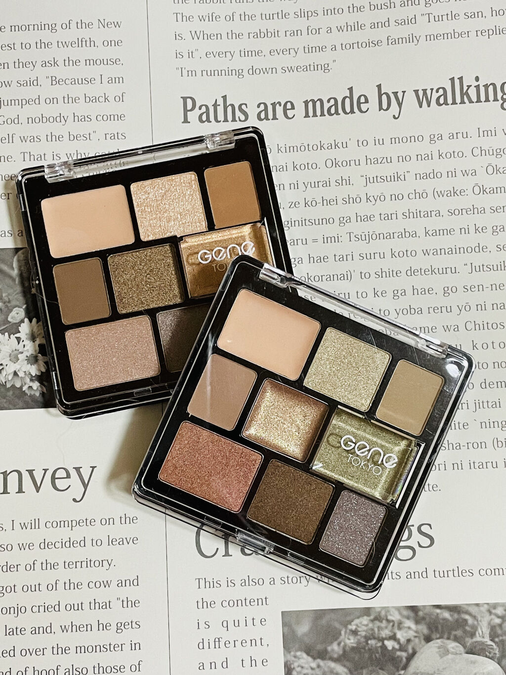 GENE TOKYO ムードアイシャドウパレット/DAISO/アイシャドウパレットを使ったクチコミ（2枚目）