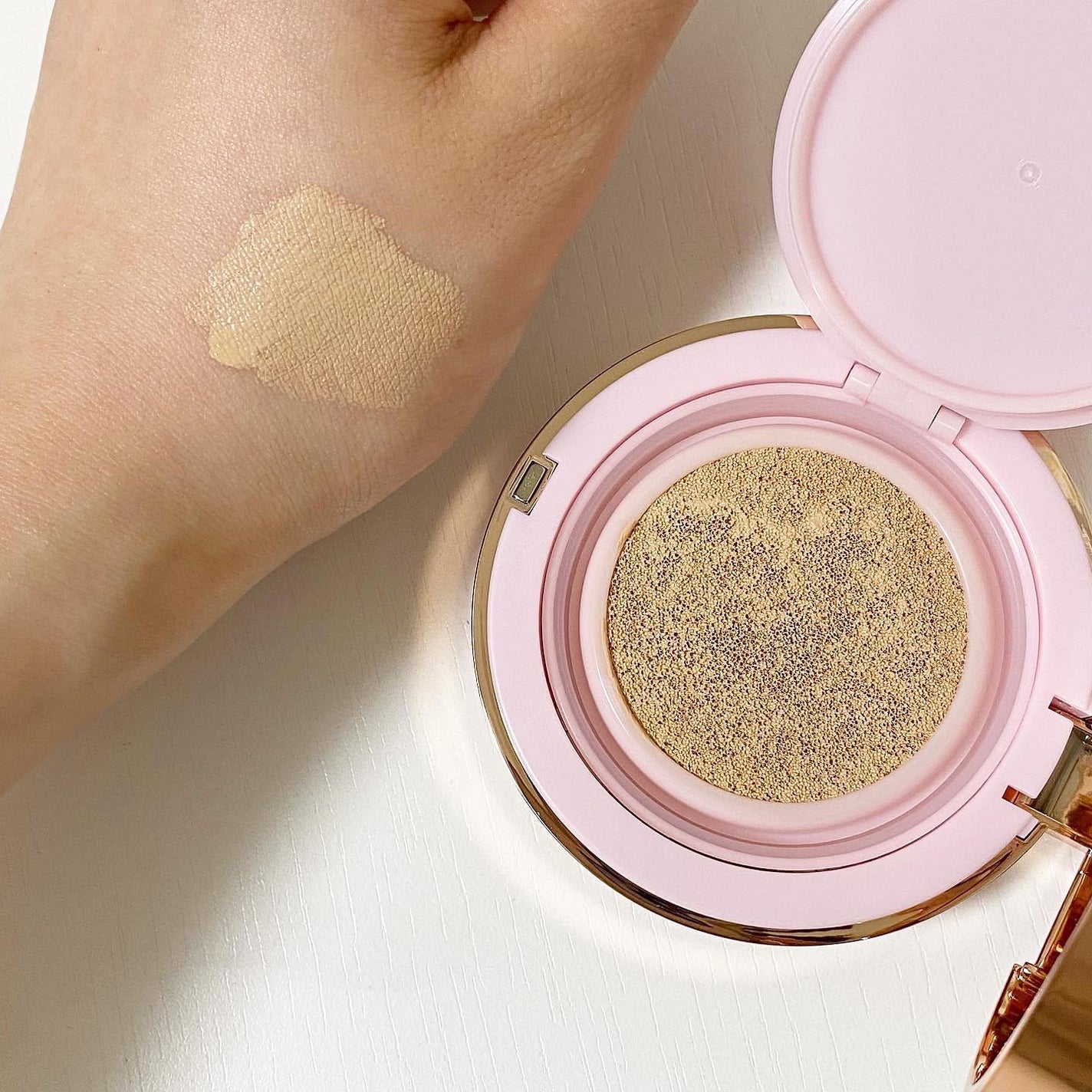 ピンクティーツリーカバーアップグロウクッション/APLIN/クッションファンデーションを使ったクチコミ(3枚目)