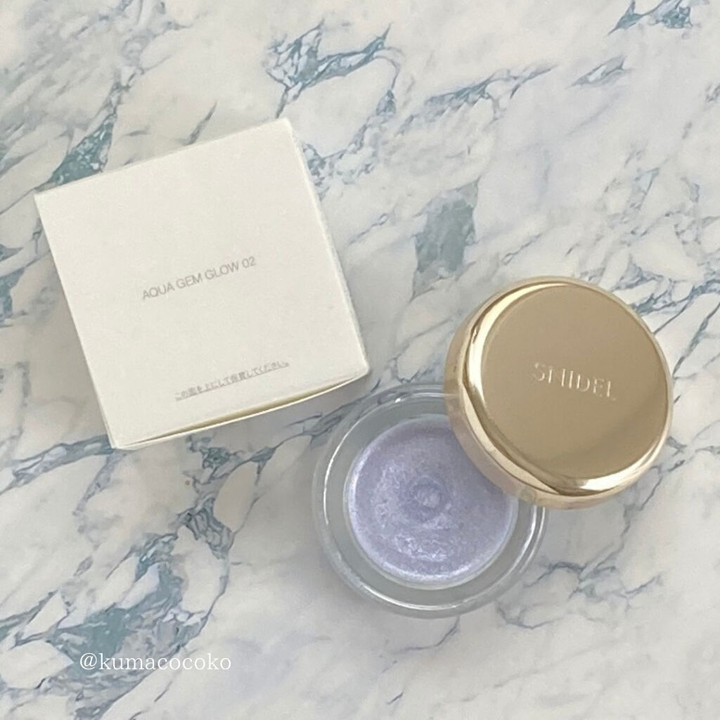 アクアジェム グロウ 02 Iridescent Aura/SNIDEL BEAUTY/ジェル・クリームアイシャドウを使ったクチコミ（2枚目）