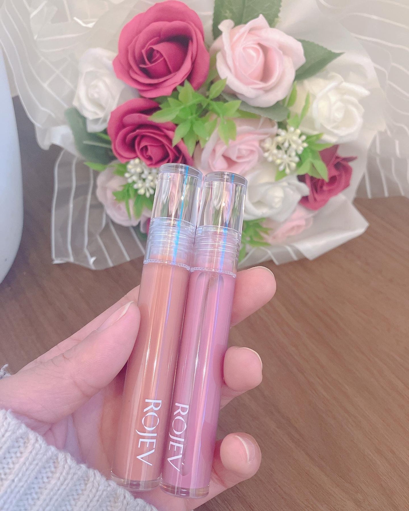 LIP PLUMPER GLAZE TINT/ROJEV/口紅を使ったクチコミ(2枚目)