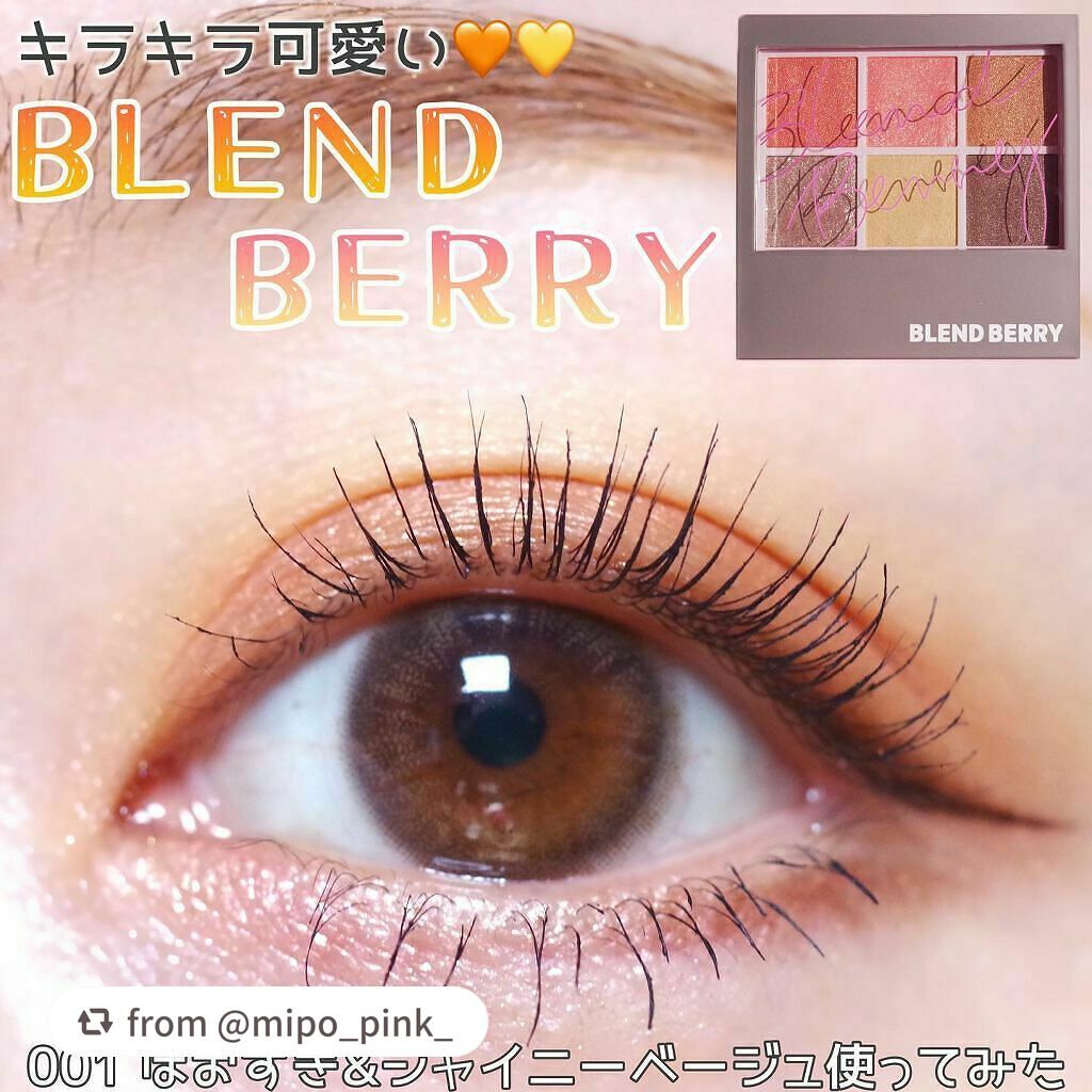 オーラクリエイション/BLEND BERRY/アイシャドウパレットを使ったクチコミ(1枚目)
