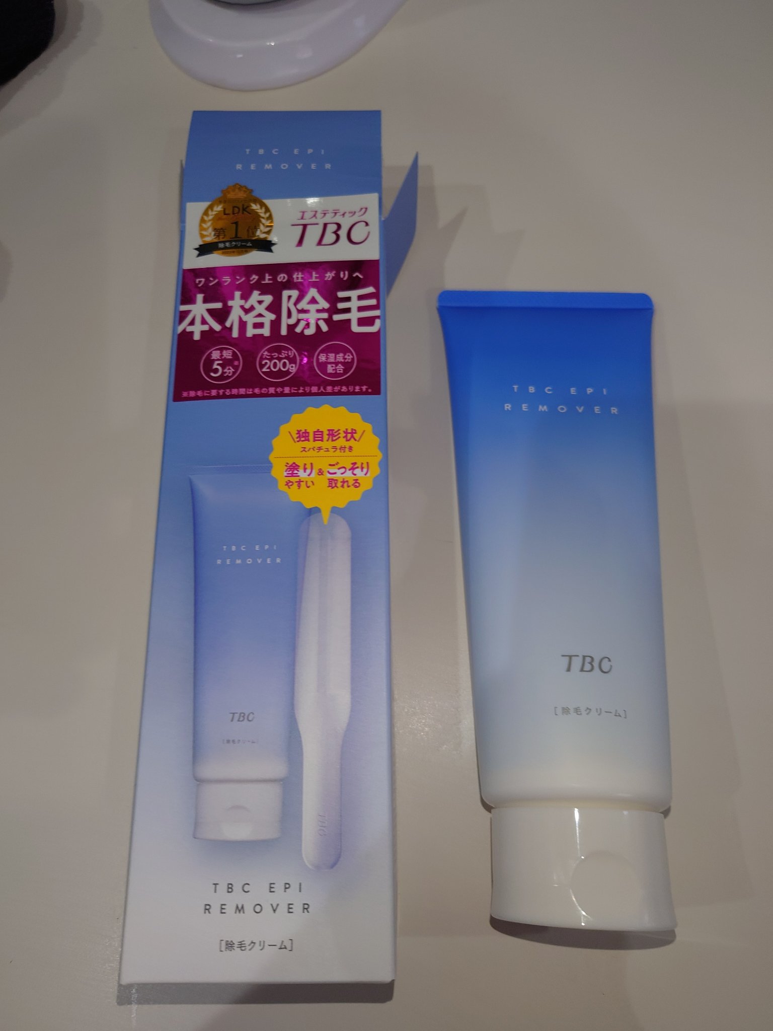 エピリムーバー N/TBC/除毛クリームを使ったクチコミ（1枚目）