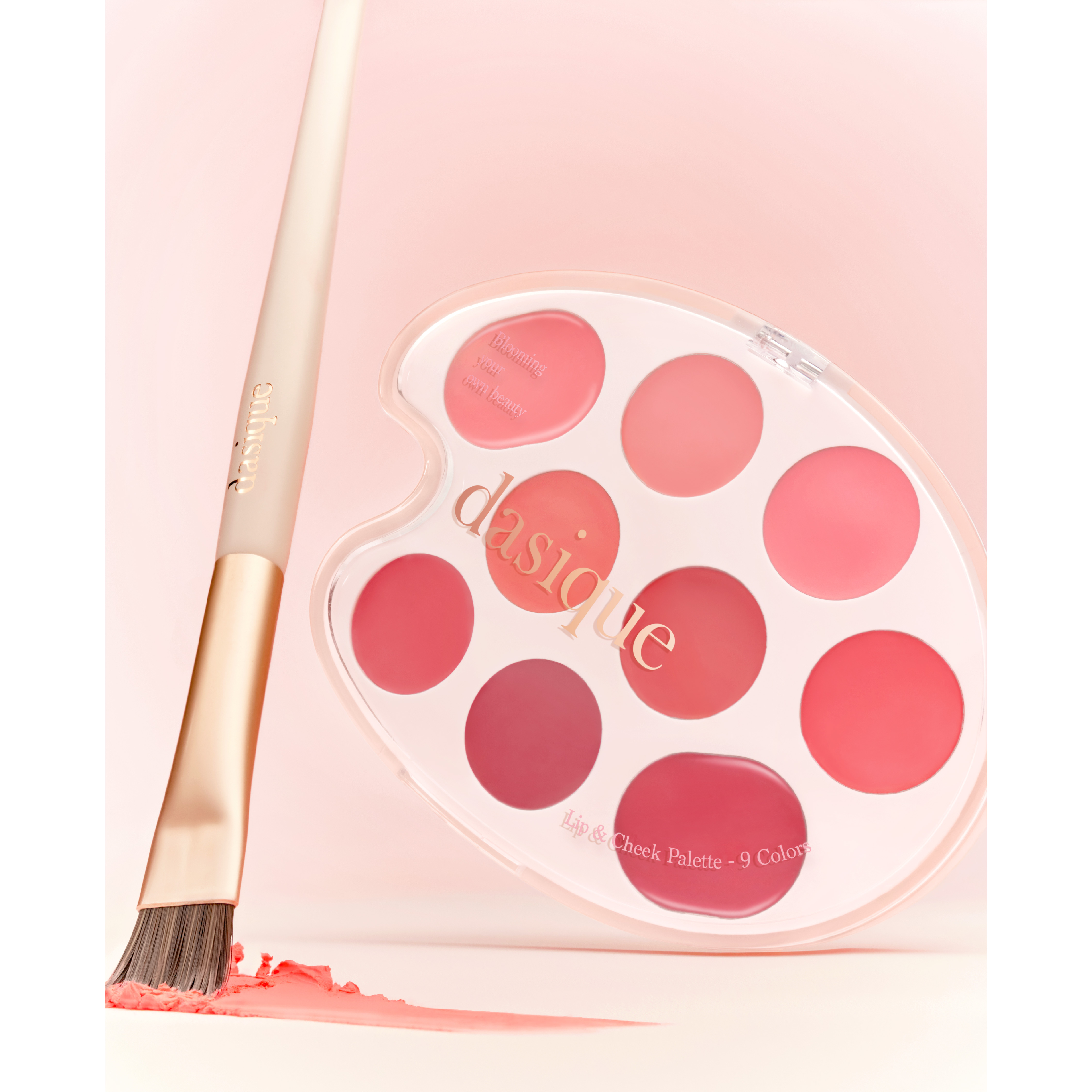 ムードペインティングリップアンドチークパレット/dasique/マルチパレットを使ったクチコミ（2枚目）