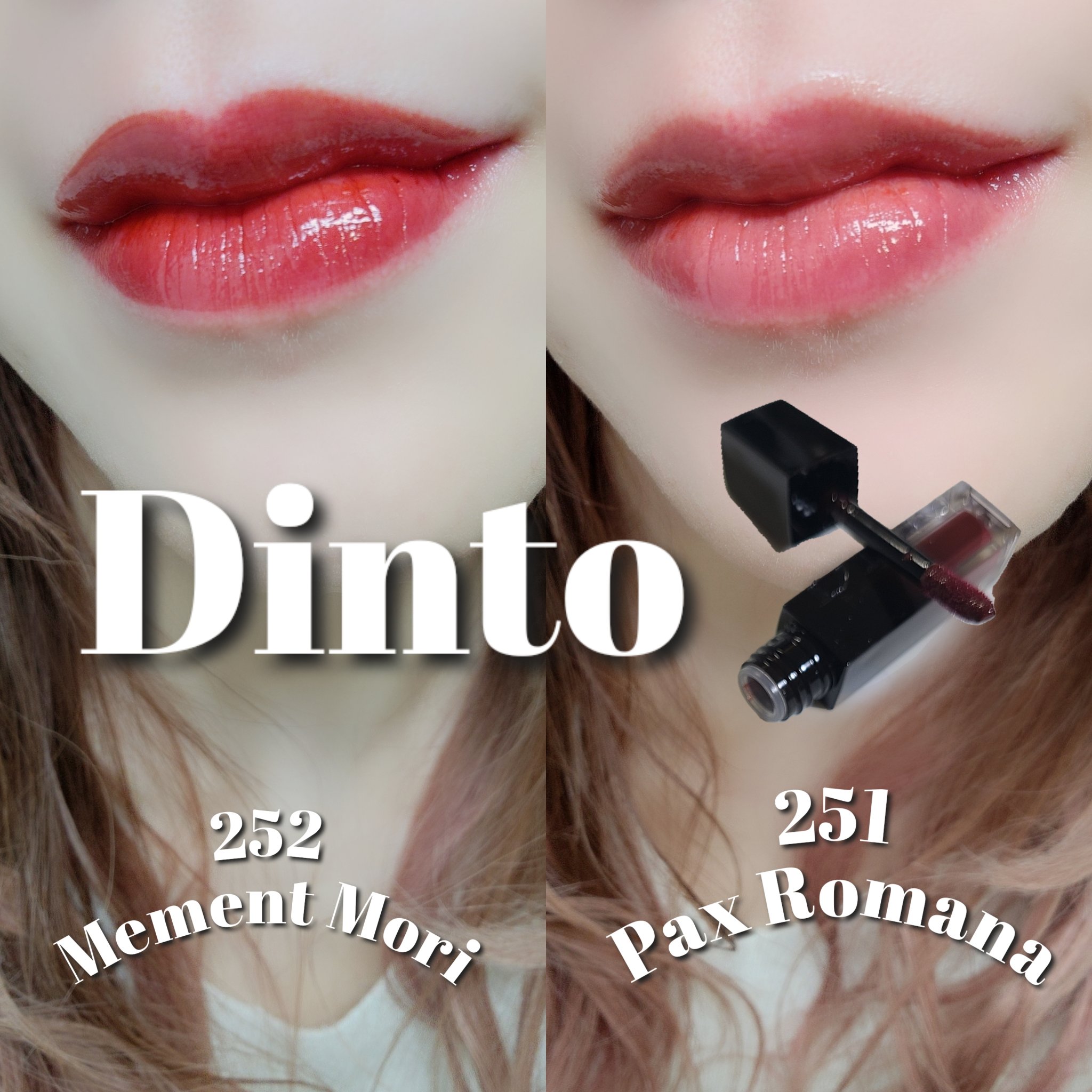 ブラーグロイリップティント/Dinto/リップティントを使ったクチコミ（1枚目）