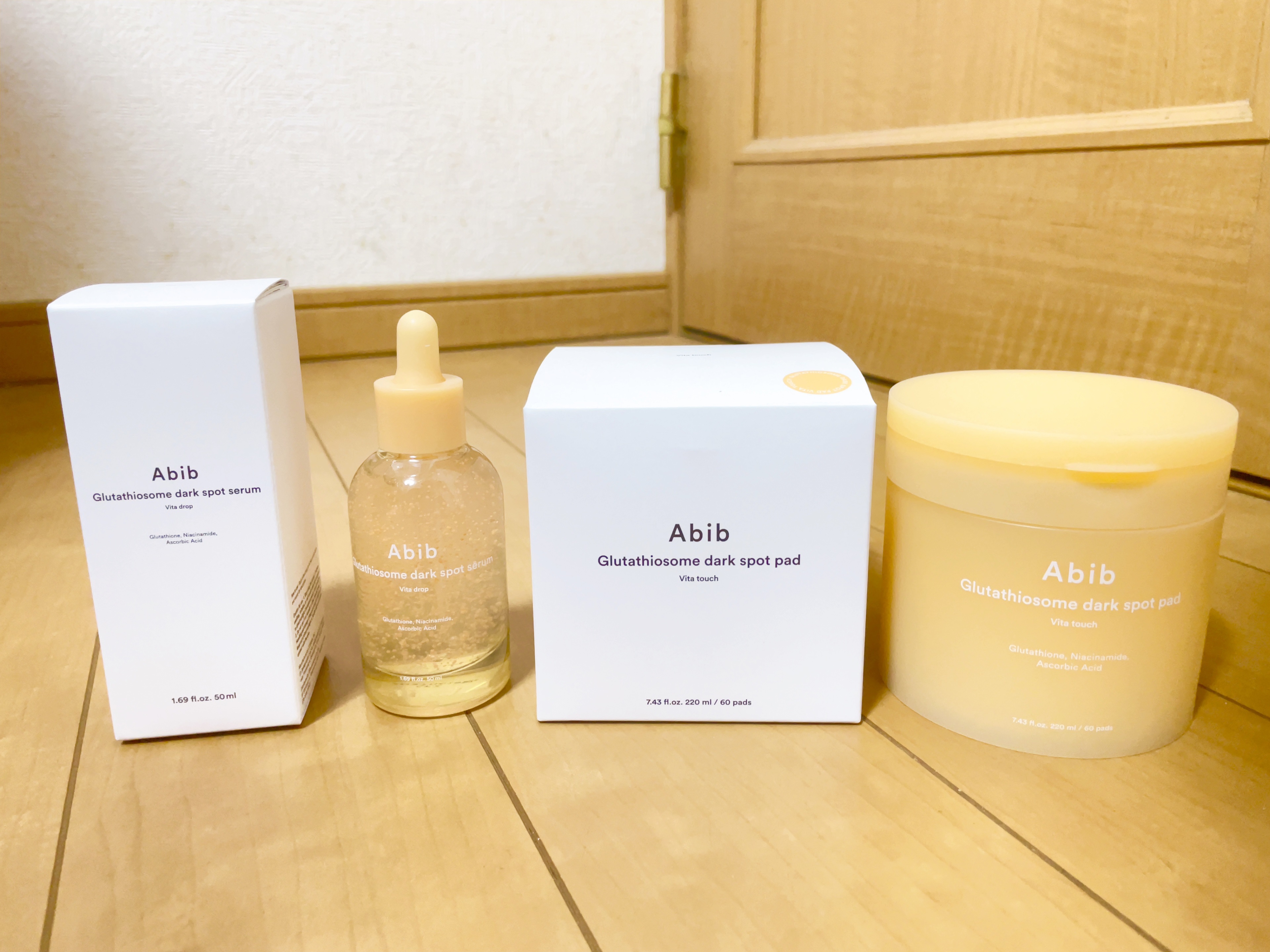 グルタチオンソームダークスポットパッドビタタッチ/Abib /トナーパッドを使ったクチコミ（1枚目）