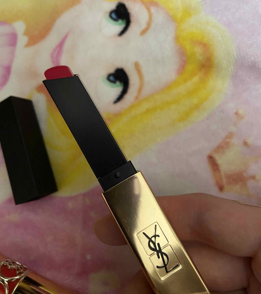 ルージュ ヴォリュプテ シャイン/YVES SAINT LAURENT BEAUTE/口紅を使ったクチコミ(5枚目)