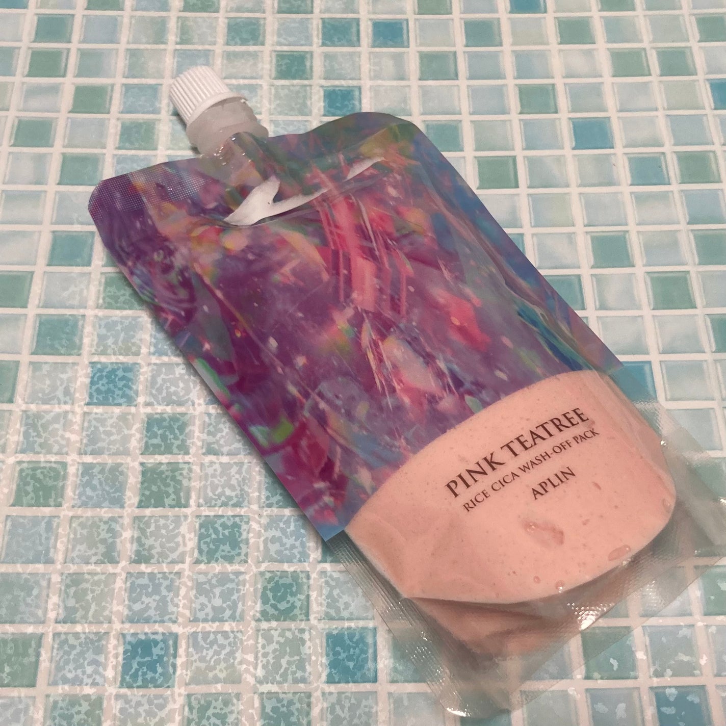 ピンクティーツリーライスシカウォッシュオフパック/APLIN/洗い流すパック・マスクを使ったクチコミ(1枚目)