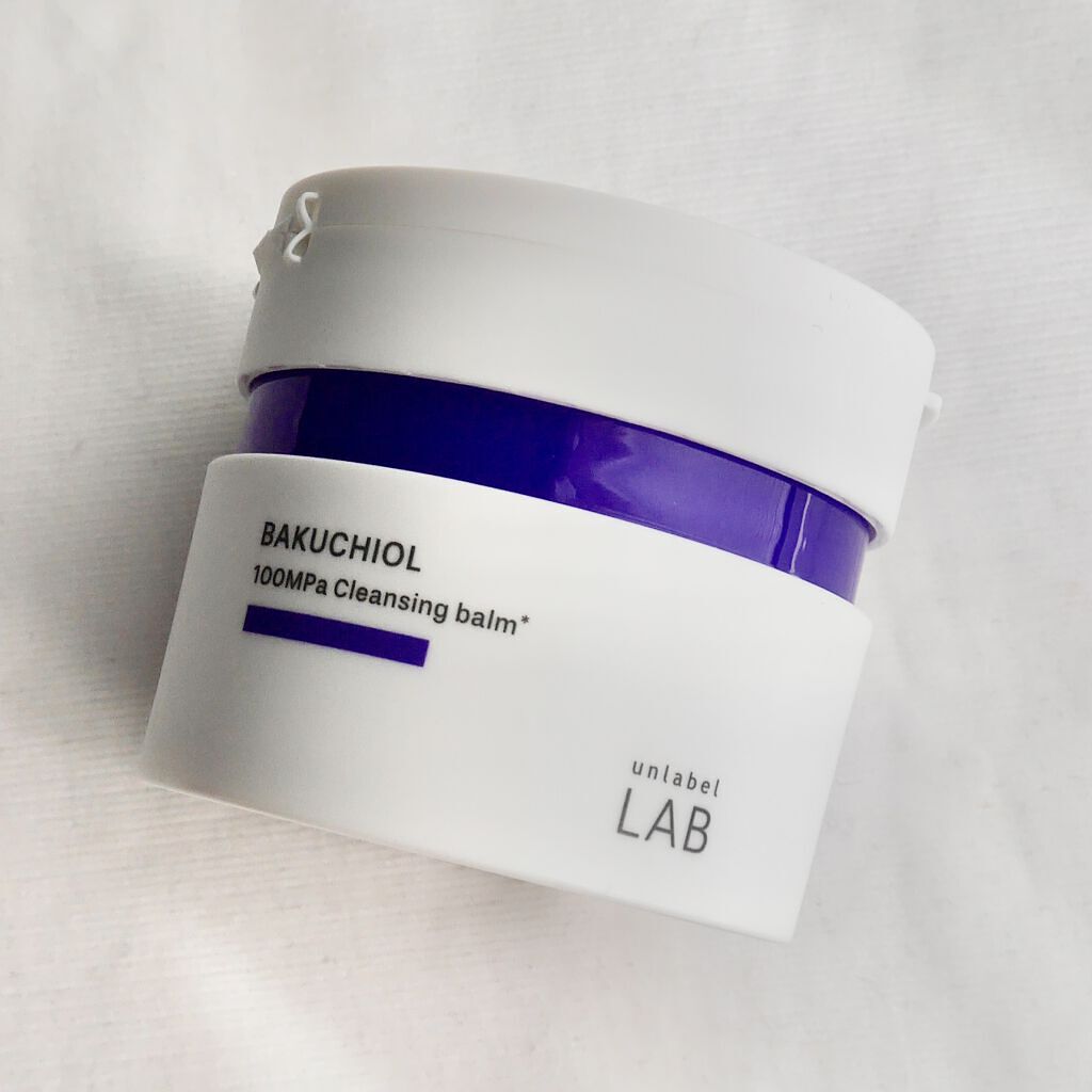 unlabel BK クレンジングバームのクチコミ「とろけるような美容液クレンジングバーム✨

✓ 浸透力を高めた超高圧浸透処理をしたバクチオール.....」（1枚目）