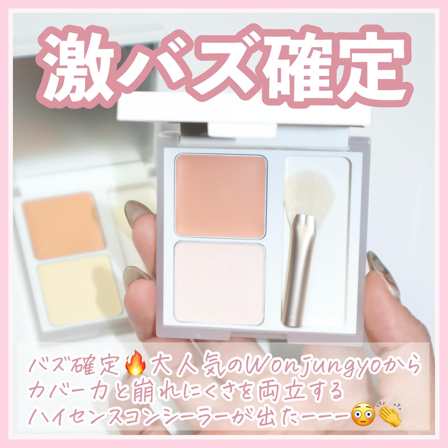 ウォンジョンヨ　カバーマスター ブライトニングコンシーラー/Wonjungyo/パレットコンシーラーを使ったクチコミ（2枚目）