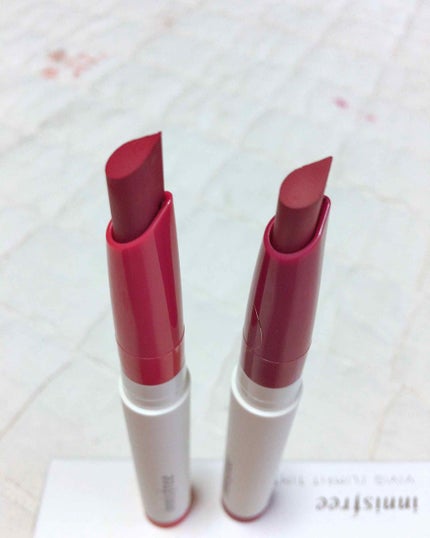 innisfree リアルフィット リップスティックのクチコミ「イニスフリー(韓国)
ビビッド スリムフィットティント
No1アイスピーチティー
.....」(2枚目)