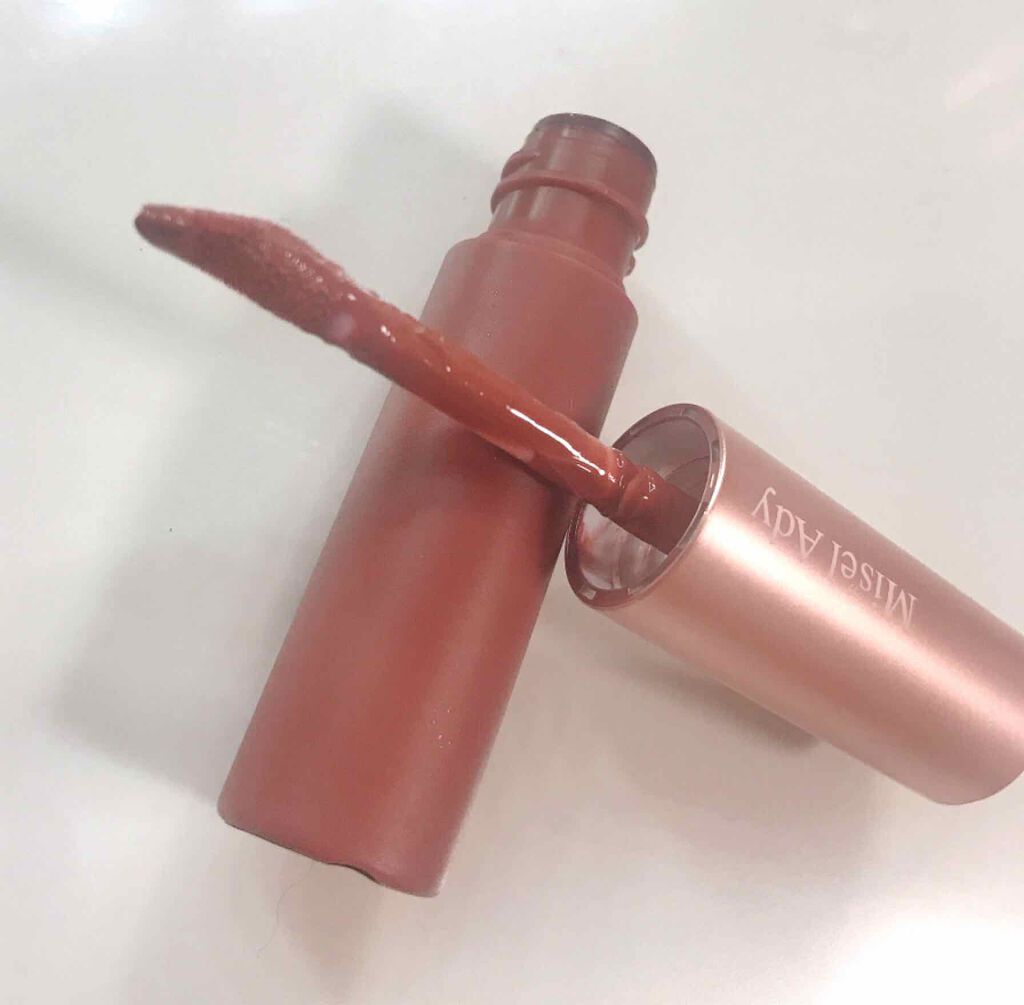 ウォータリーリップティント マット 04 ローズブラウン/ミゼルエディ/リップティントを使ったクチコミ（3枚目）