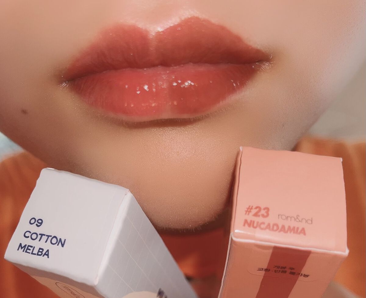 ジューシーラスティングティント/rom&nd/リップティントを使ったクチコミ（2枚目）