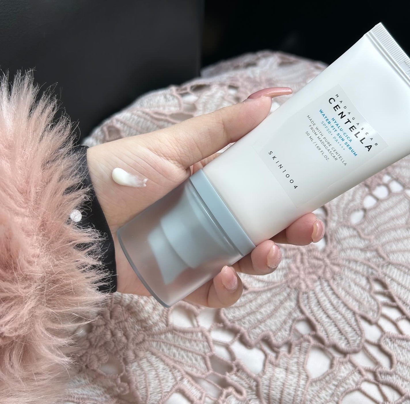 ヒアルーシカ ウォーターフィット サンセラム/SKIN1004/日焼け止めローションを使ったクチコミ(4枚目)