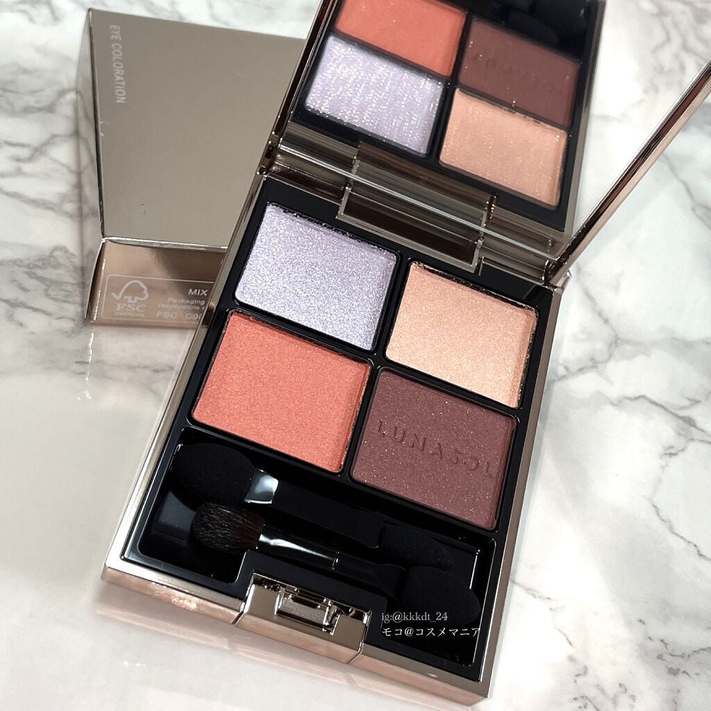 アイカラーレーション/LUNASOL/アイシャドウパレットを使ったクチコミ(3枚目)