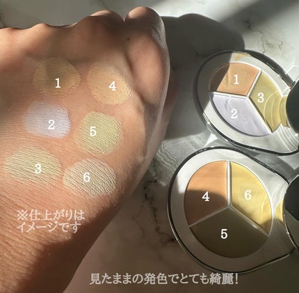 パーフェクトカバー コンシーラーパレット/Dear.A/パレットコンシーラーを使ったクチコミ(2枚目)