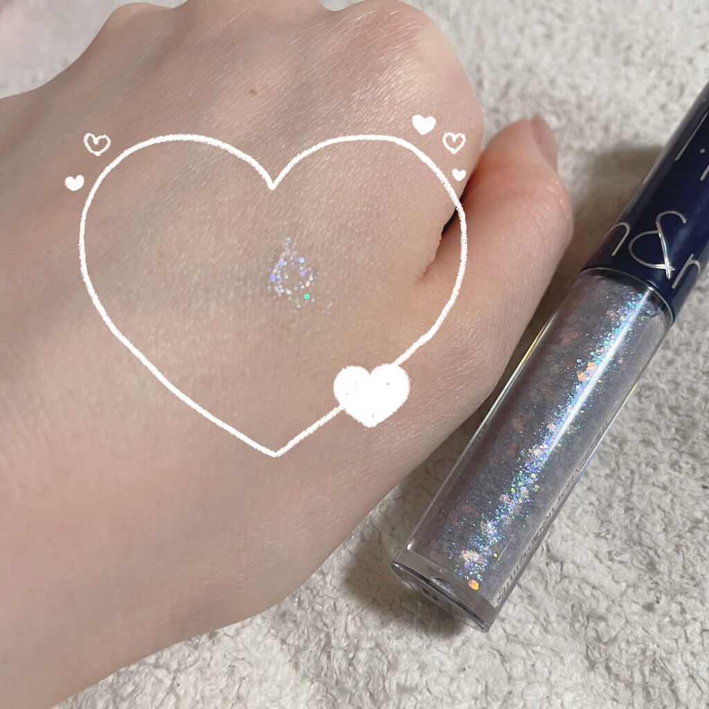 リキッド グリッター シャドウ/rom&nd/グリッターを使ったクチコミ（3枚目）