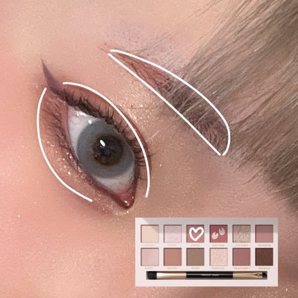 エクスプローラ12色 動物アイシャドウパレット/PERFECT DIARY/アイシャドウパレットを使ったクチコミ(3枚目)