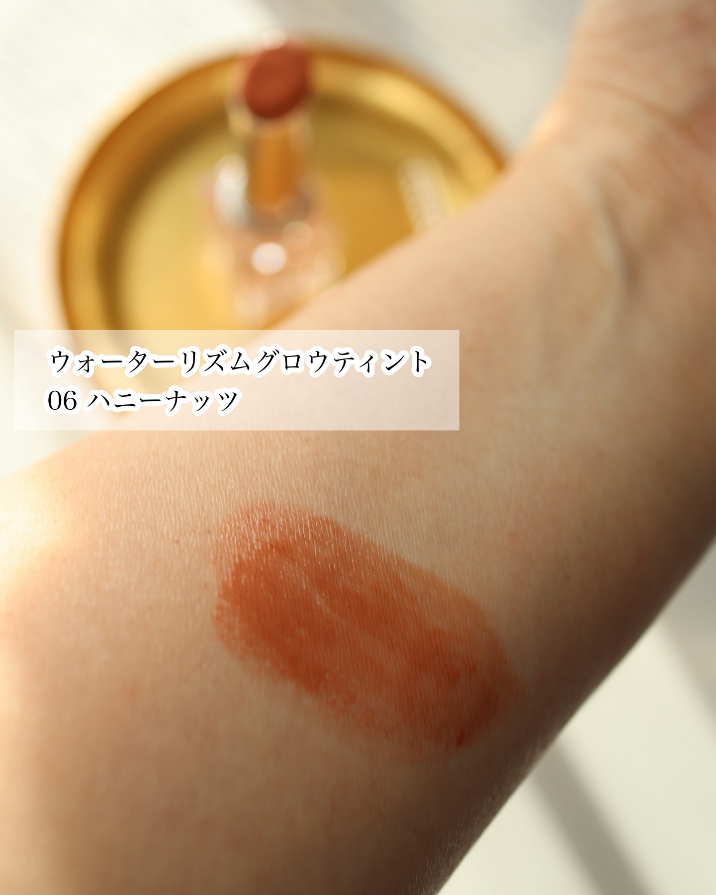 ウォーターリズムグロウティント 06 ハニーナッツ/TIRTIR(ティルティル)/リップティントを使ったクチコミ（3枚目）