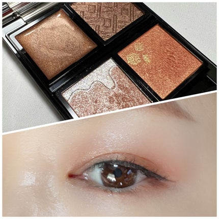 ドラマティックアイカラー (パウダー)/(クリーム) OR415 ハピネスマンゴー (パール)/マキアージュ/アイシャドウパレットを使ったクチコミ(1枚目)