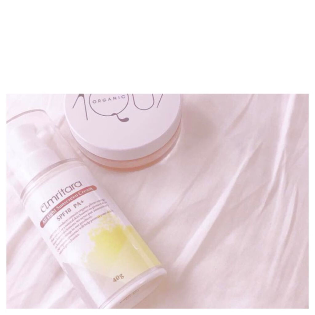 オールライト サンスクリーン クリーム SPF18 PA+/AMRITARA/化粧下地を使ったクチコミ(1枚目)
