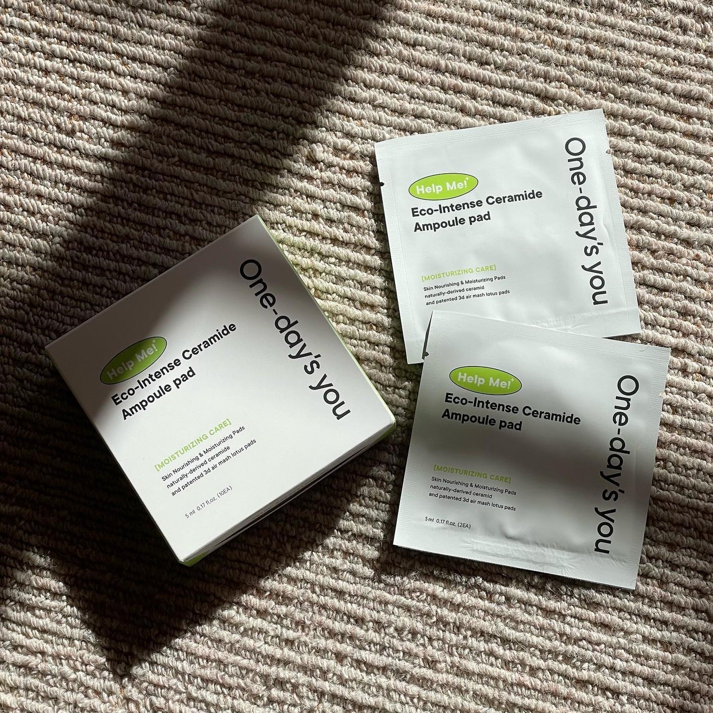 ヘルプミー! エコインテンスセラミドアンプルパッド(携帯用)/One-day's you/ピーリングを使ったクチコミ(1枚目)
