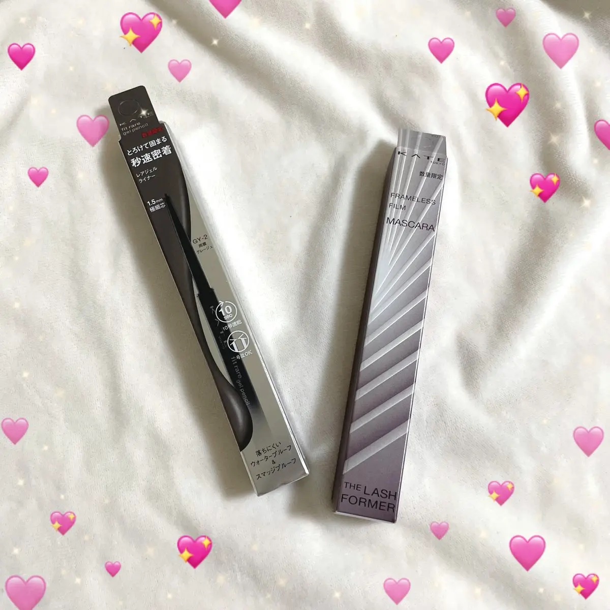 フレームレスフィルムマスカラ GY-1 薄雲グレージュ(限定)/KATE/マスカラを使ったクチコミ（3枚目）