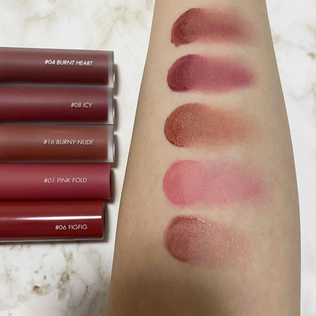 ジューシーラスティングティント/rom&nd/リップティントを使ったクチコミ(3枚目)