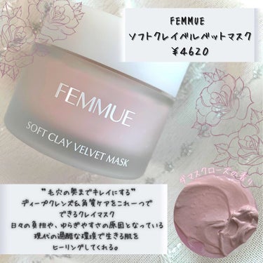 ソフトクレイ ベルベットマスク/FEMMUE/洗い流すパック・マスクを使ったクチコミ（2枚目）