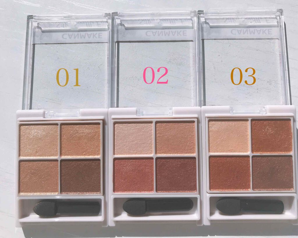 シルキースフレアイズ/キャンメイク/アイシャドウパレットを使ったクチコミ(2枚目)