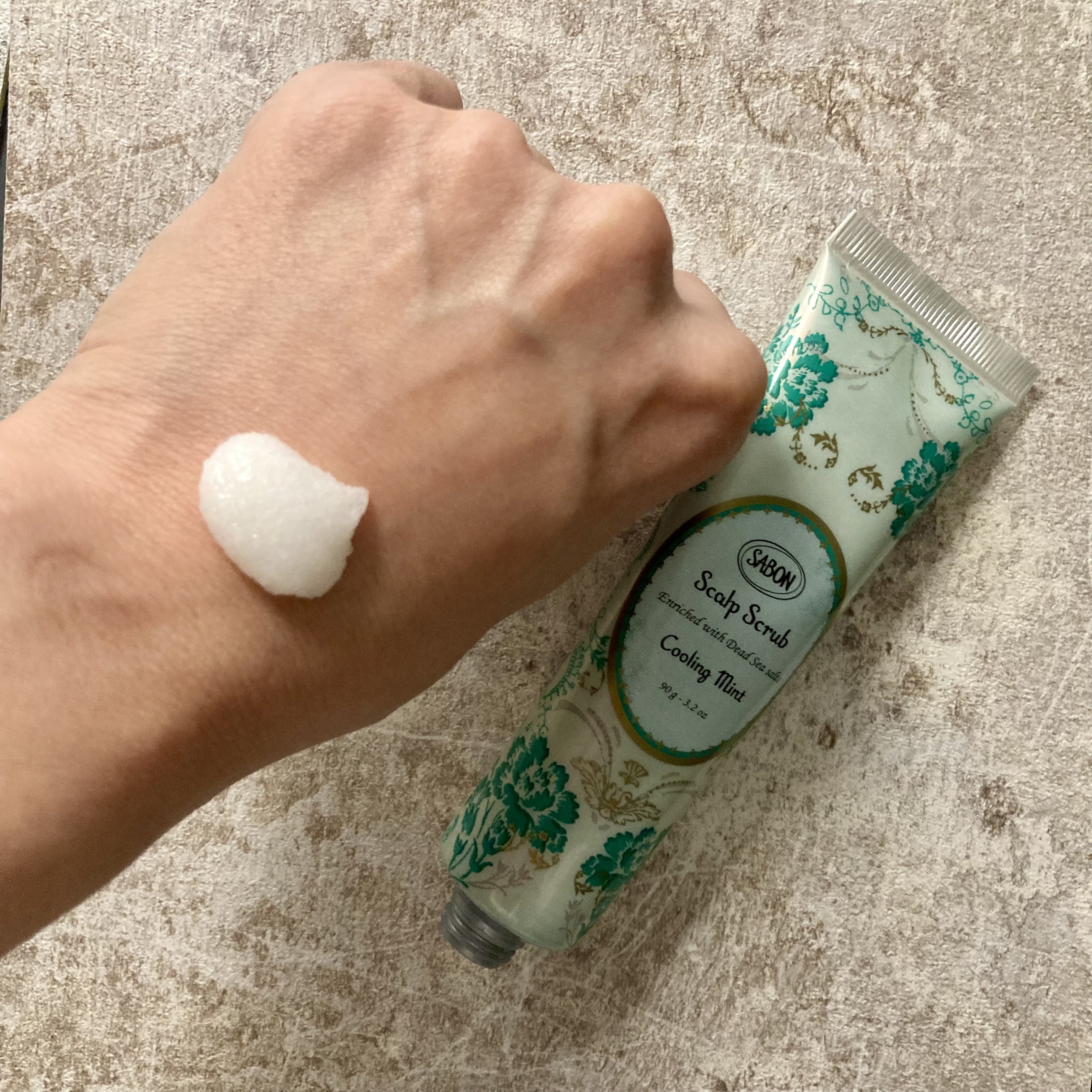 ヘッドスクラブ リフレッシング(ミント)/SABON/ヘッドスクラブを使ったクチコミ（2枚目）