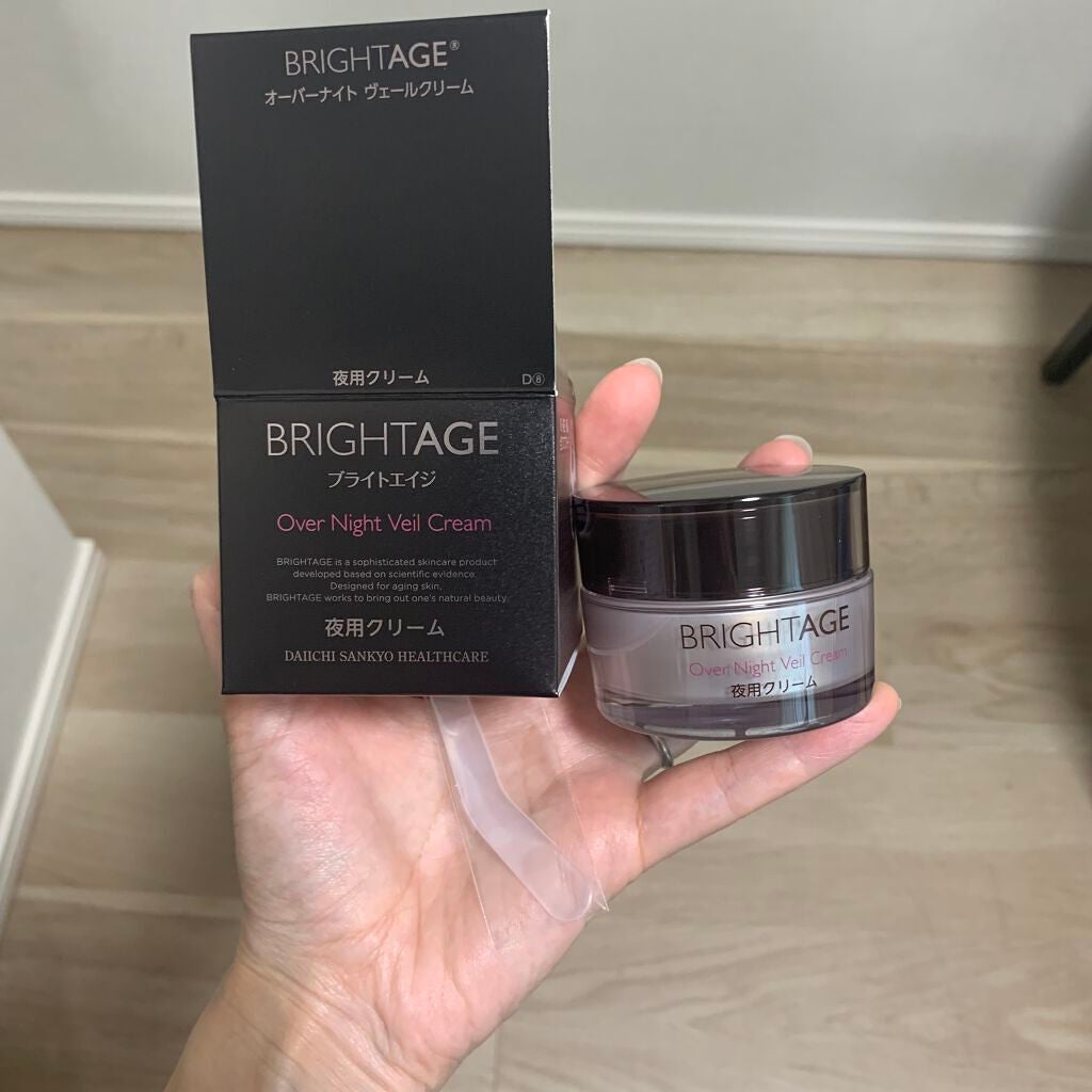 オーバーナイト ヴェールクリーム/BRIGHTAGE/フェイスクリームを使ったクチコミ(2枚目)