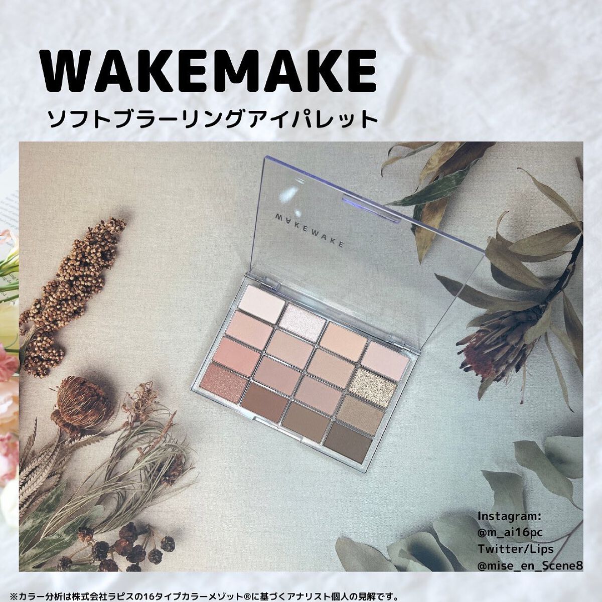 ソフトブラーリングアイパレット｜wakemakeの辛口レビュー - ウェイク