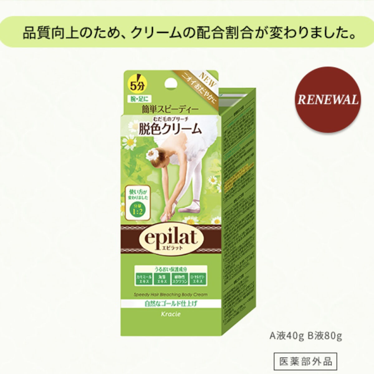 脱色クリーム スピーディー/エピラット/ムダ毛ケアを使ったクチコミ（1枚目）
