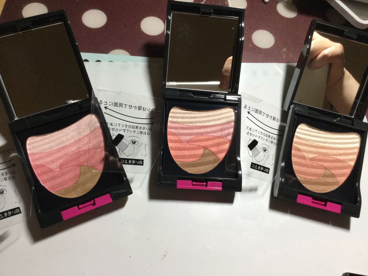 ブラシひと塗りチーク/AUBE/パウダーチークを使ったクチコミ(1枚目)