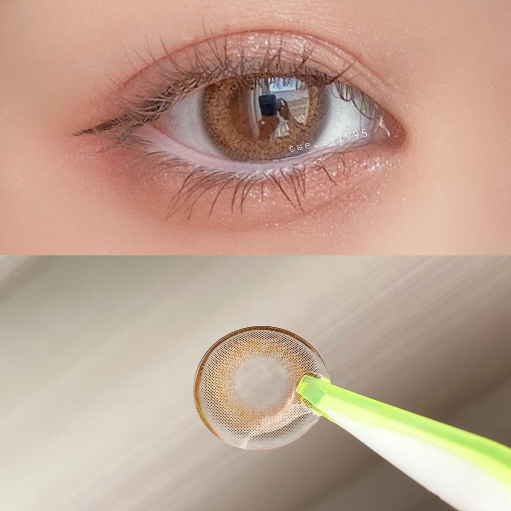 OMG kristin ヘーゼル/Hapa kristin/カラーコンタクトレンズを使ったクチコミ（3枚目）