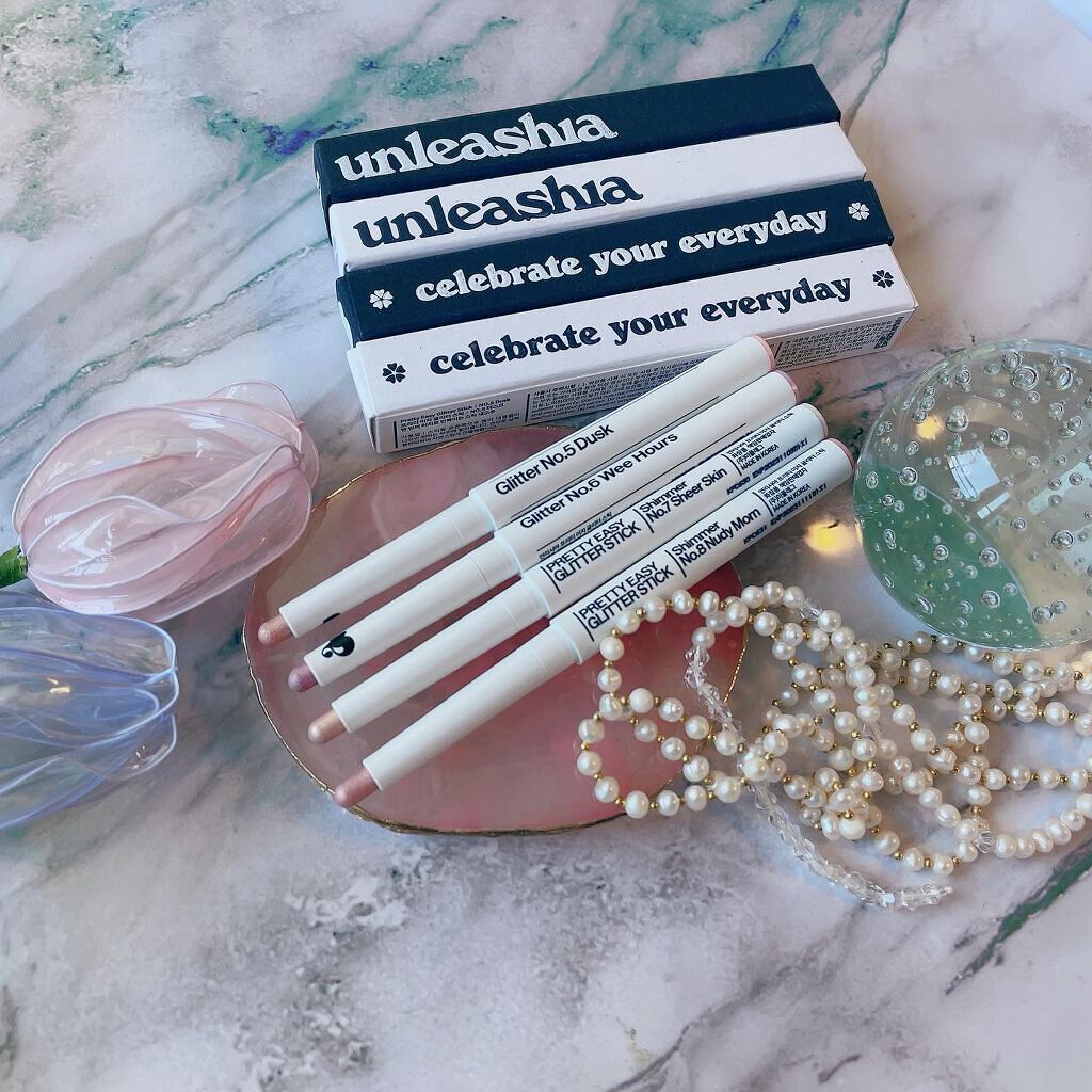 プリティー イージーグリッタースティック/unleashia/グリッターを使ったクチコミ(2枚目)