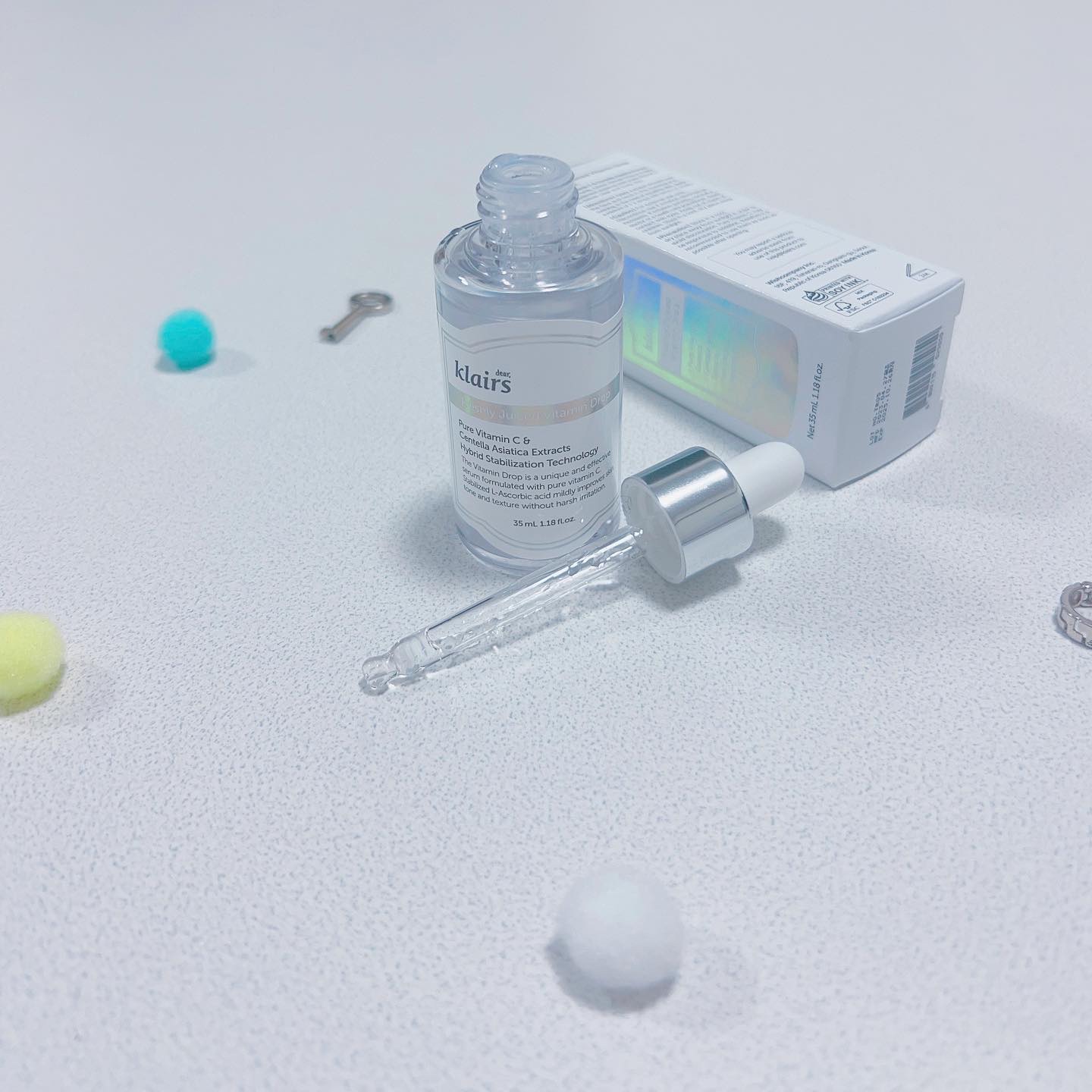 フレッシュリージュースドビタミンドロップ(35ml)/Klairs/美容液を使ったクチコミ（2枚目）